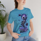 Astronaut Galaxy Tee — "Your Mind Creates Reality" Space Graphic T-Shirt