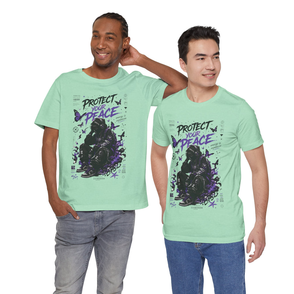 Protect Your Peace Gothic Butterfly Graphic T Shirt