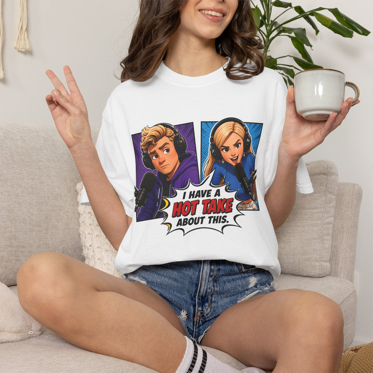 Hot Take Central I Have a Hot Take About This Podcast T Shirt