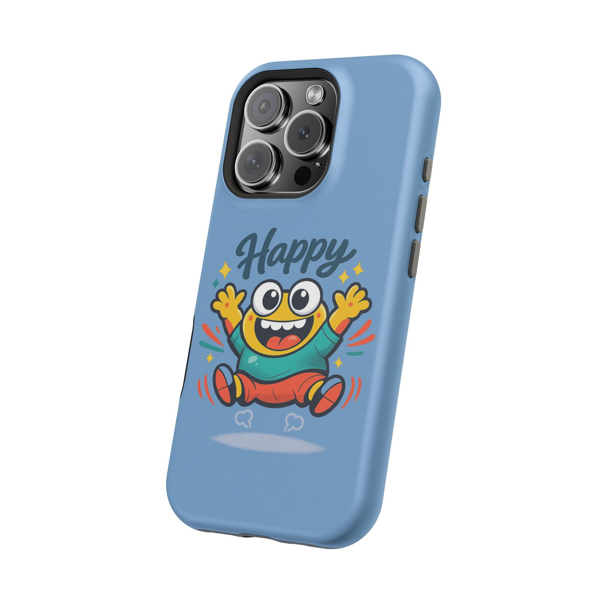 Happy Monster Magnetic Protective Phone Case Blue