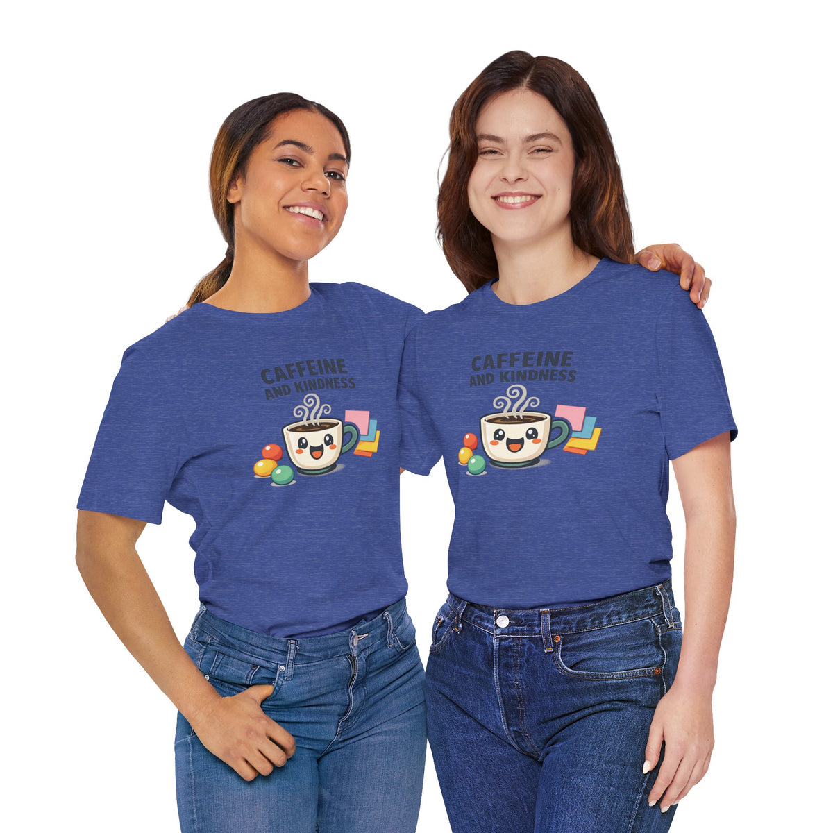 Caffeine and Kindness Coffee Graphic T Shirt