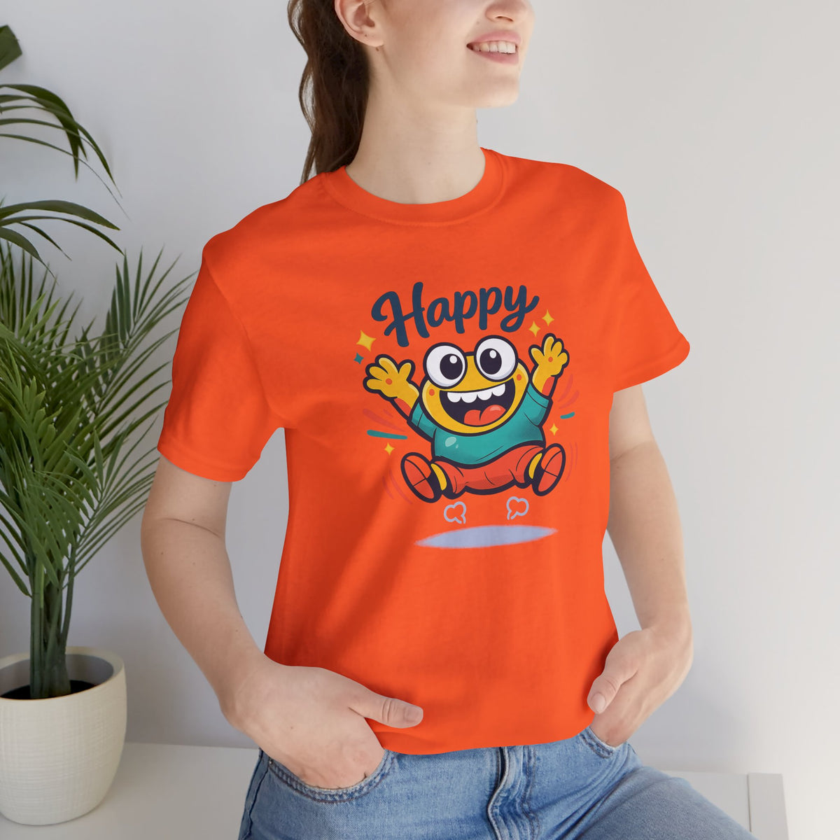 Happy Mood Blob T Shirt Cute Kawaii Graphic Tee