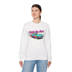 Cartoon Dragster Flames Sweatshirt - Vintage Racing Graphic Crewneck