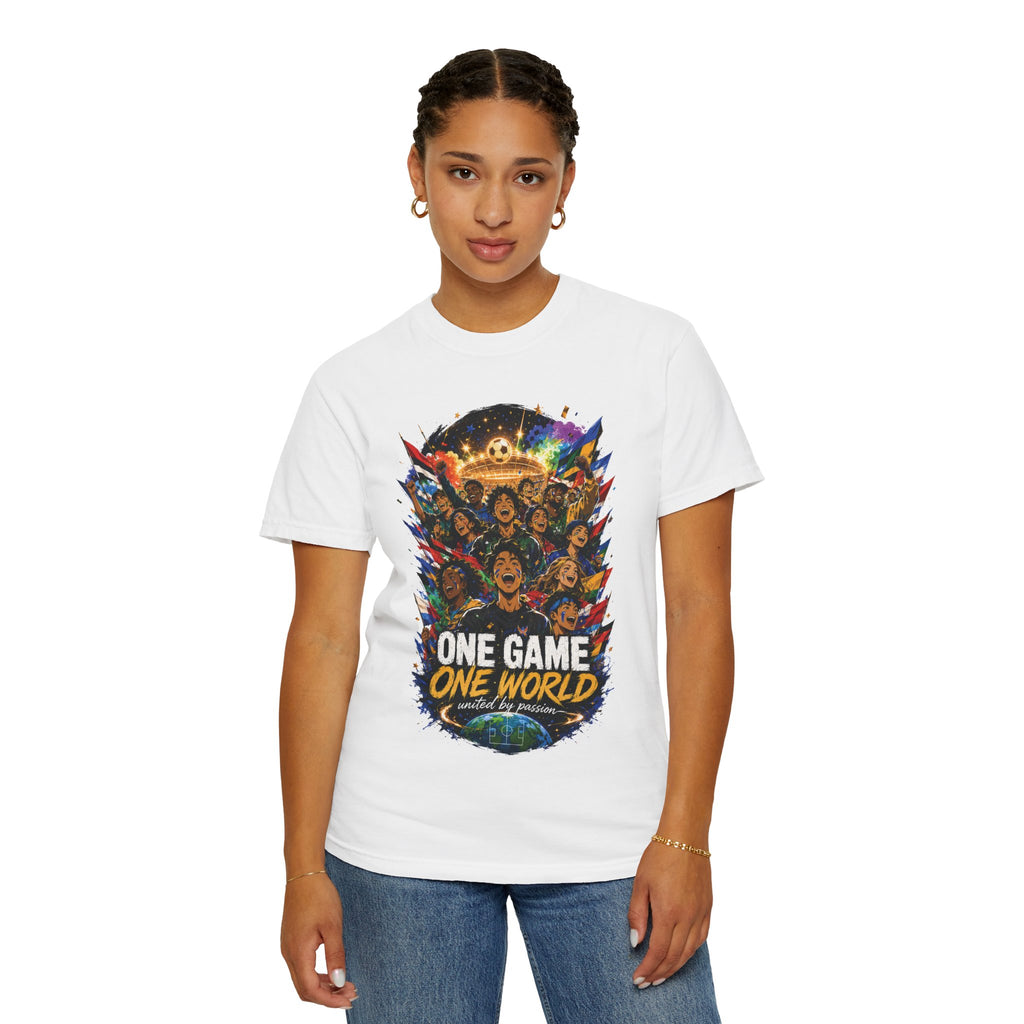 One Game One World Soccer T-Shirt — International Football Fans Graphic Tee
