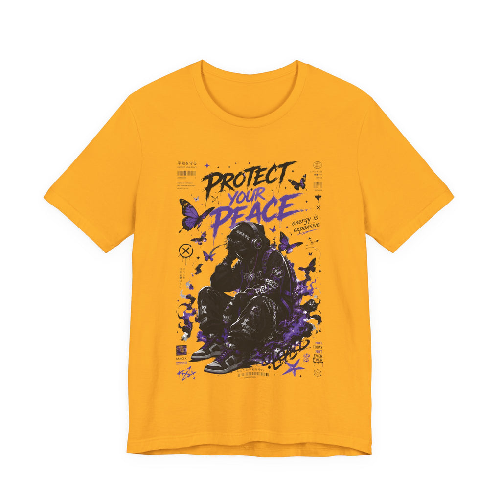 Protect Your Peace Gothic Butterfly Graphic T Shirt