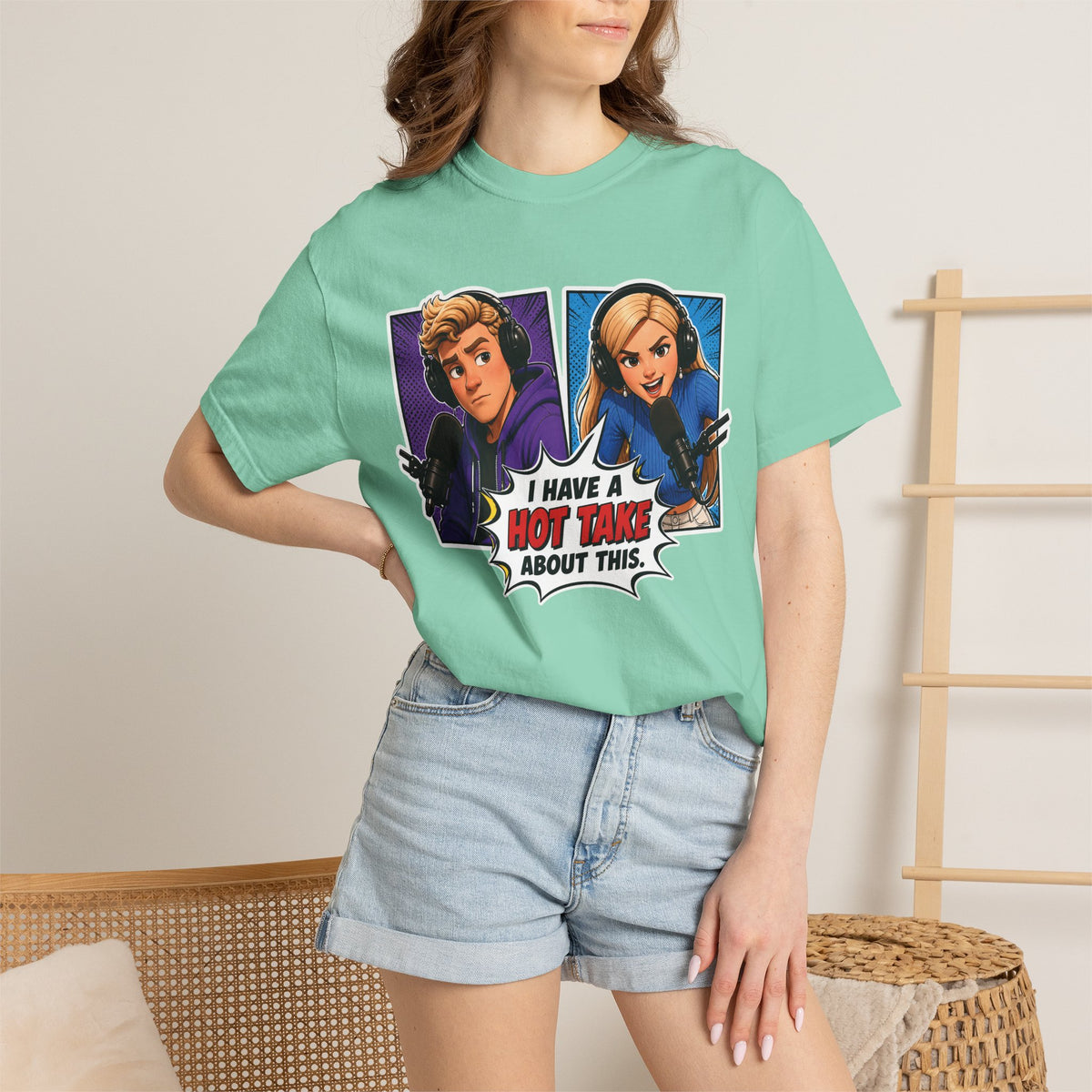 Hot Take Central I Have a Hot Take About This Podcast T Shirt