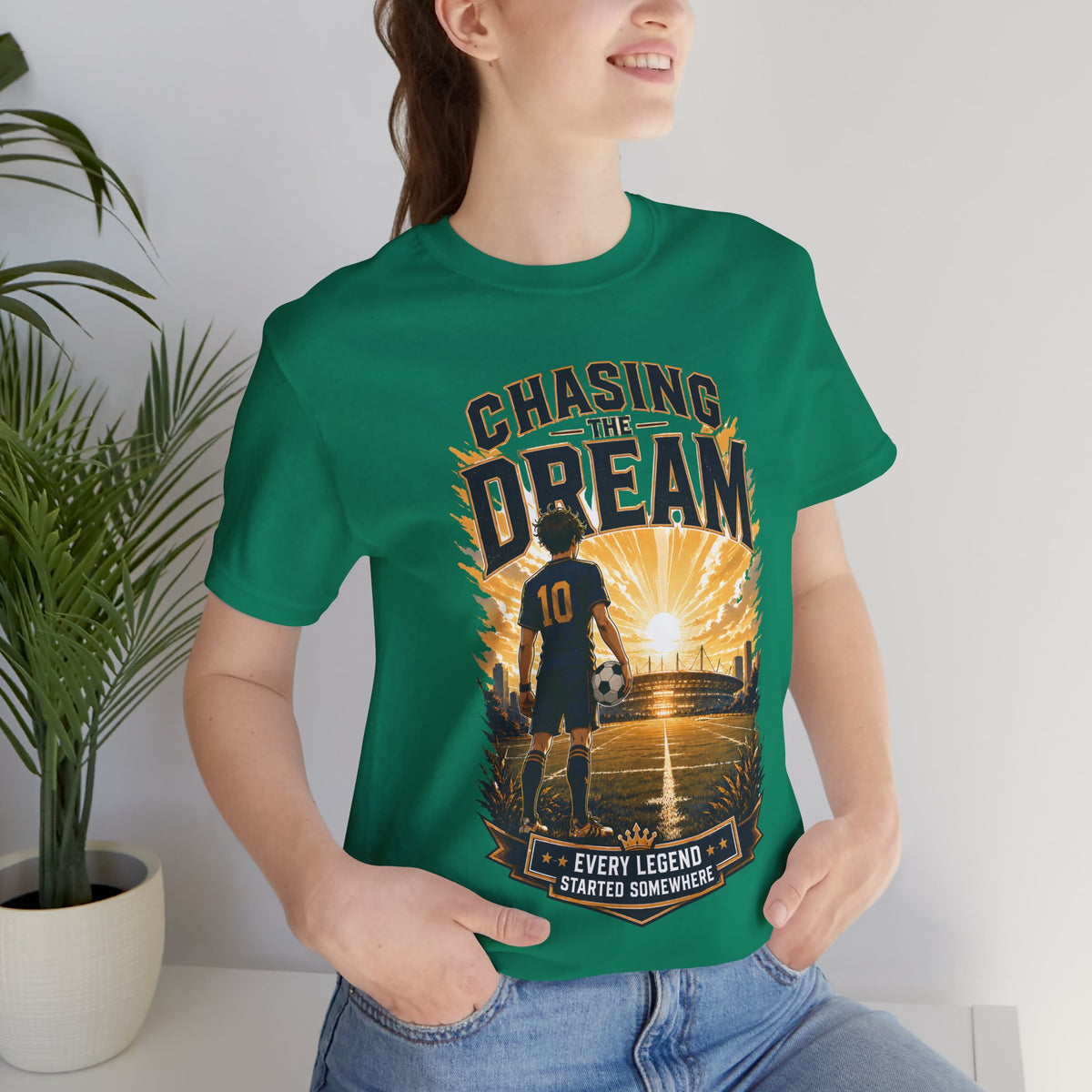 Chasing the Dream Soccer Graphic T Shirt