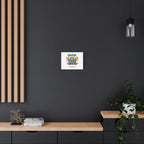 Happy Blob Cartoon Canvas Bold Kawaii Wall Art