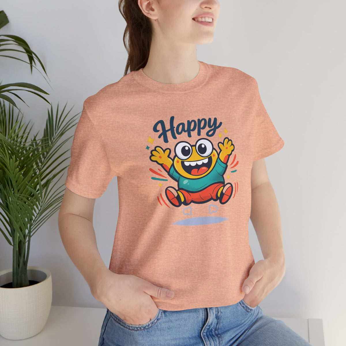 Happy Mood Blob T Shirt Cute Kawaii Graphic Tee