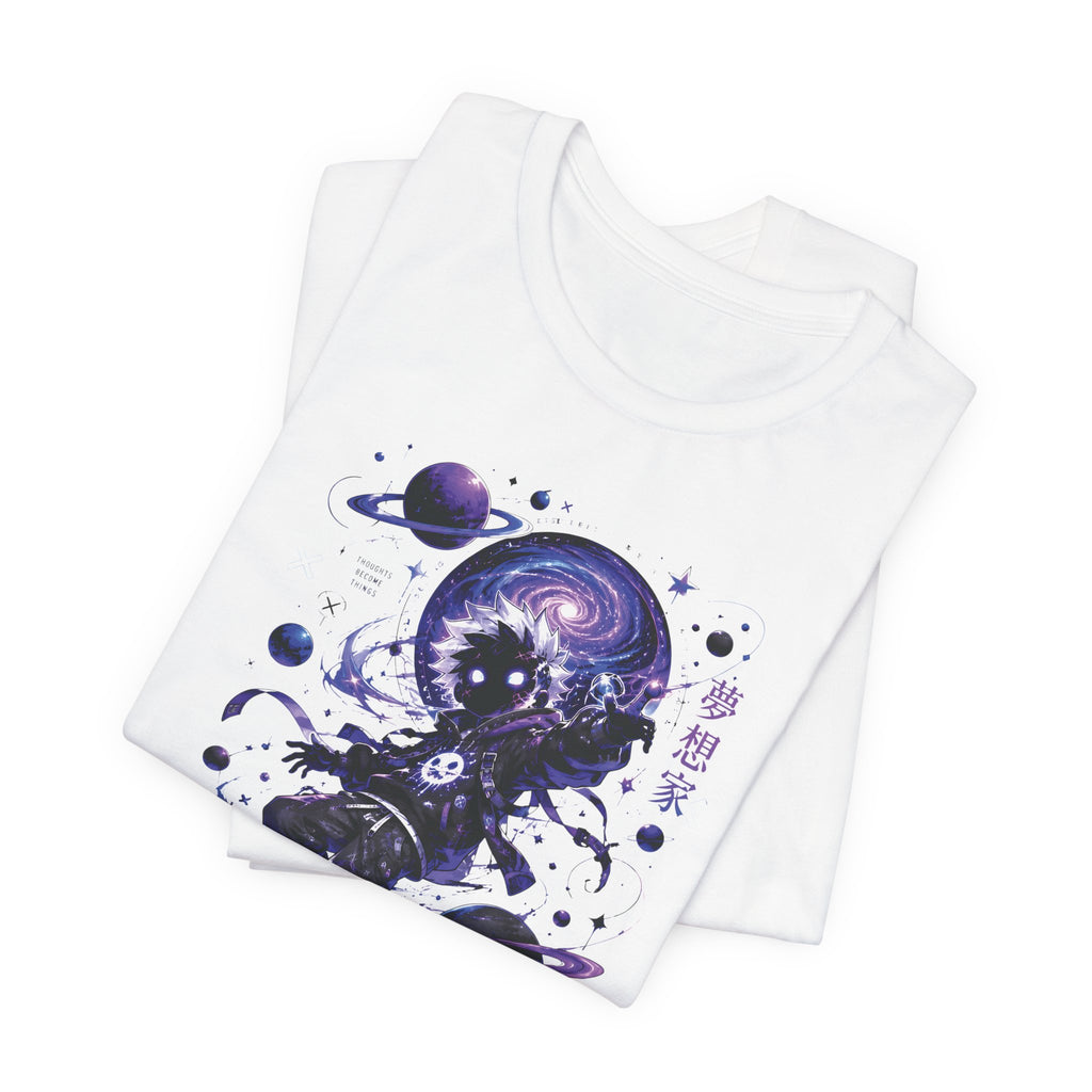 Astronaut Galaxy Tee — "Your Mind Creates Reality" Space Graphic T-Shirt