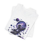 Astronaut Galaxy Tee — "Your Mind Creates Reality" Space Graphic T-Shirt