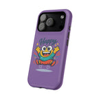 Happy Monster Magnetic Protective Phone Case Purple