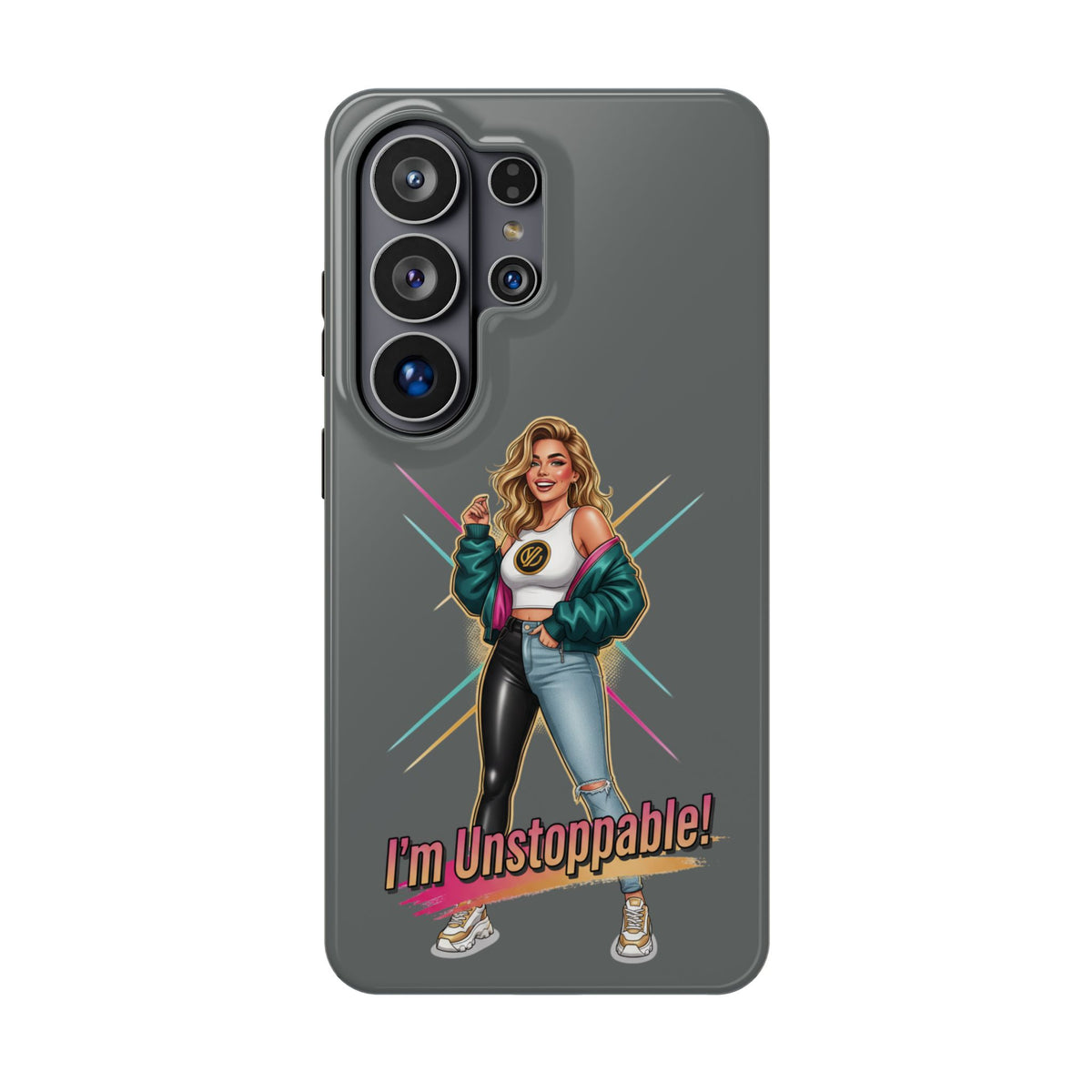 I'm Unstoppable Magnetic Protective Phone Case Gray