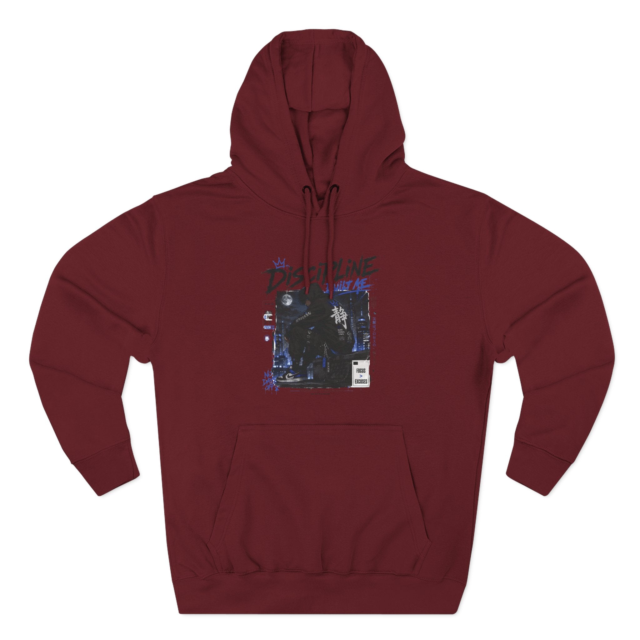 Discipline Graphic Hoodie — Vintage TV Photo Streetwear Pullover