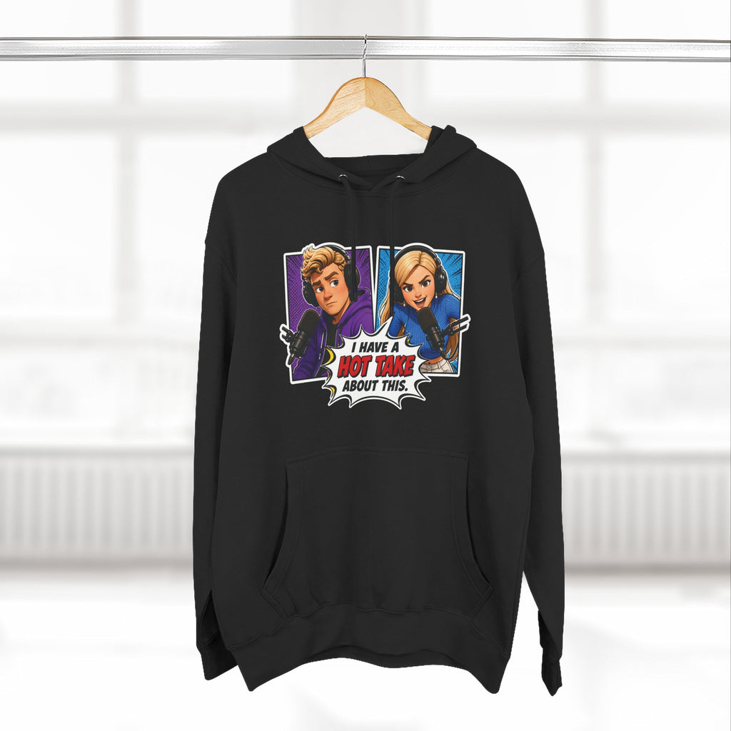 Comic Pop Art Hoodie — “I Have a Hot Take About This” Graphic Pullover