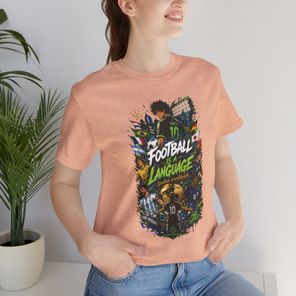 Football Language Graphic Tee — Soccer Fan Jersey Shirt