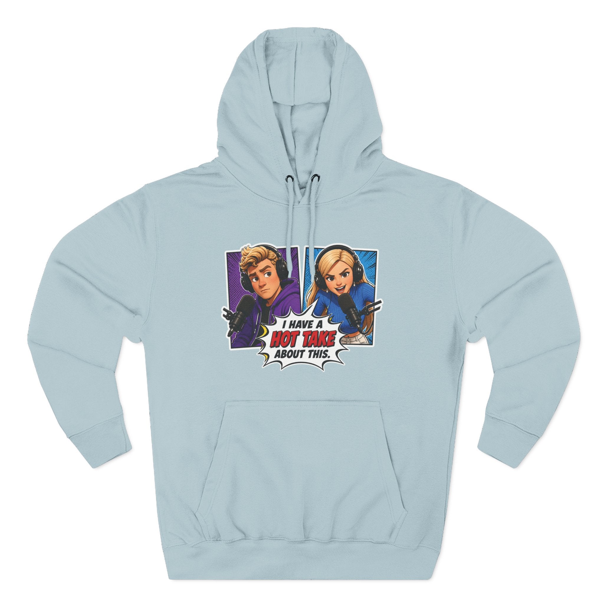 Comic Pop Art Hoodie — “I Have a Hot Take About This” Graphic Pullover