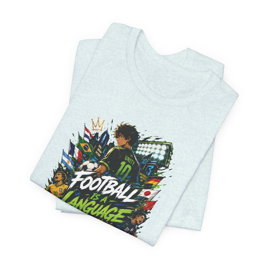 Football Language Graphic Tee — Soccer Fan Jersey Shirt