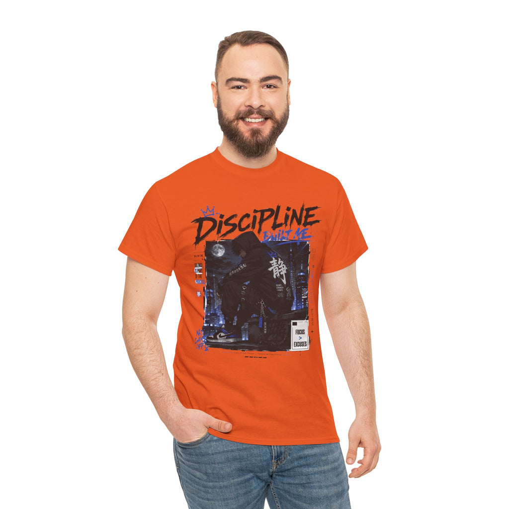 Discipline Anime Graphic Tee — Night Samurai Streetwear