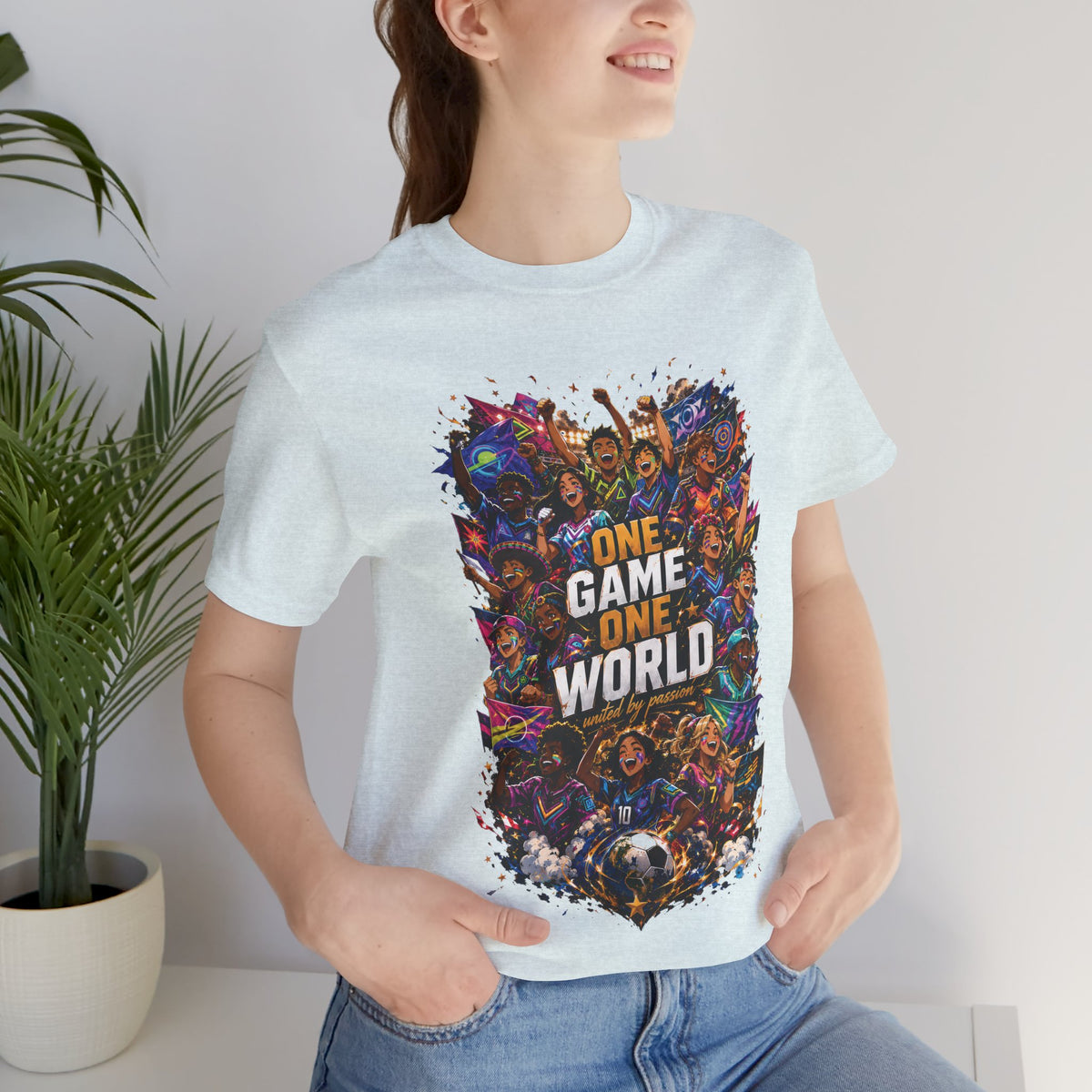 One Game One World Gamer Graphic T Shirt