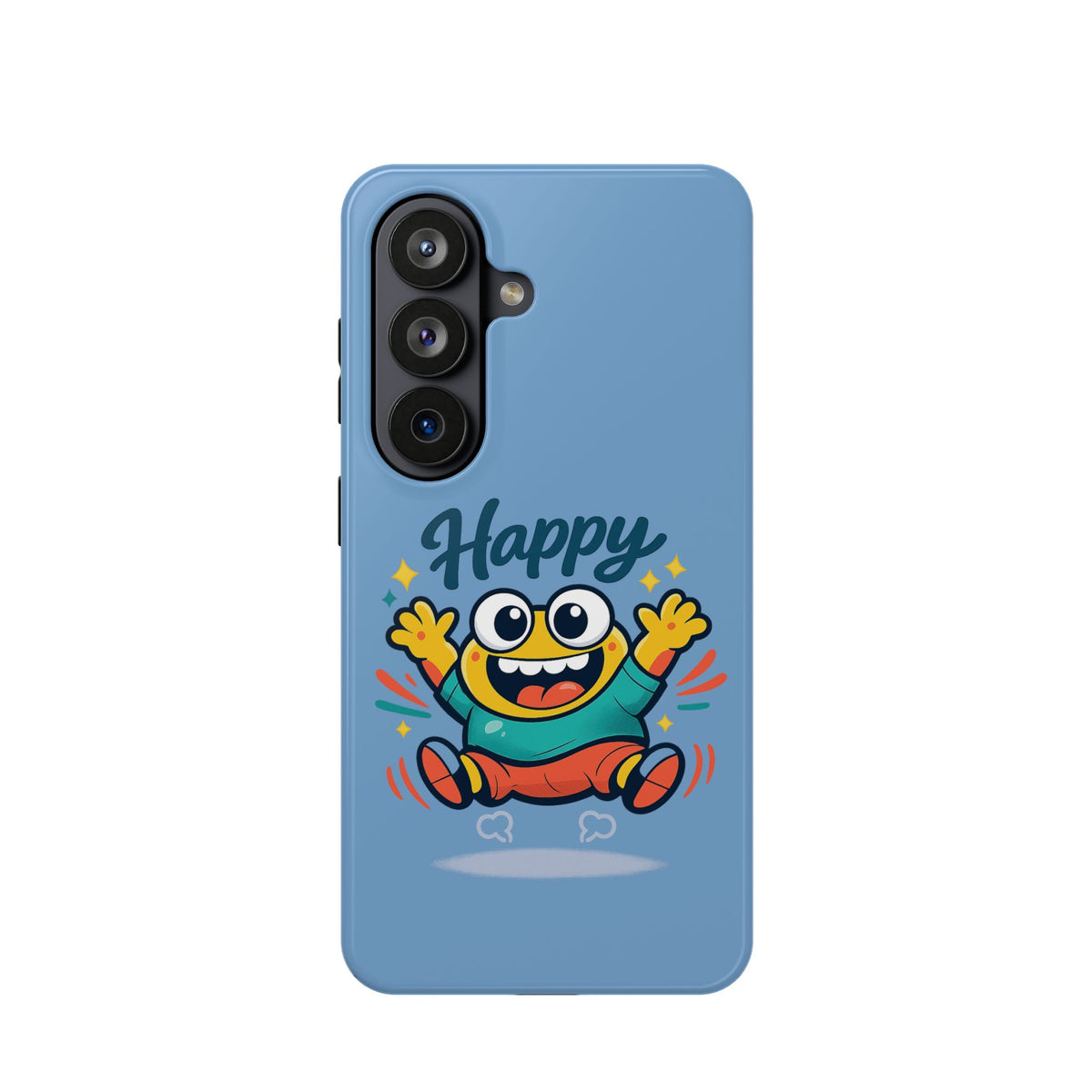 Happy Monster Magnetic Protective Phone Case Blue