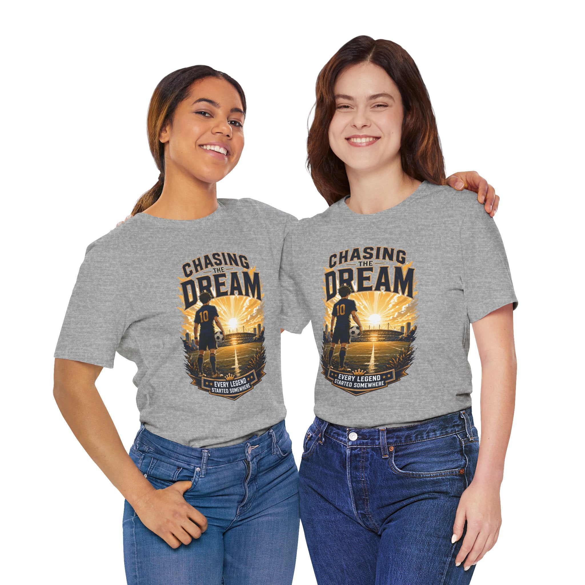 Soccer Tee — "Chasing the Dream" Inspirational Soccer Shirt