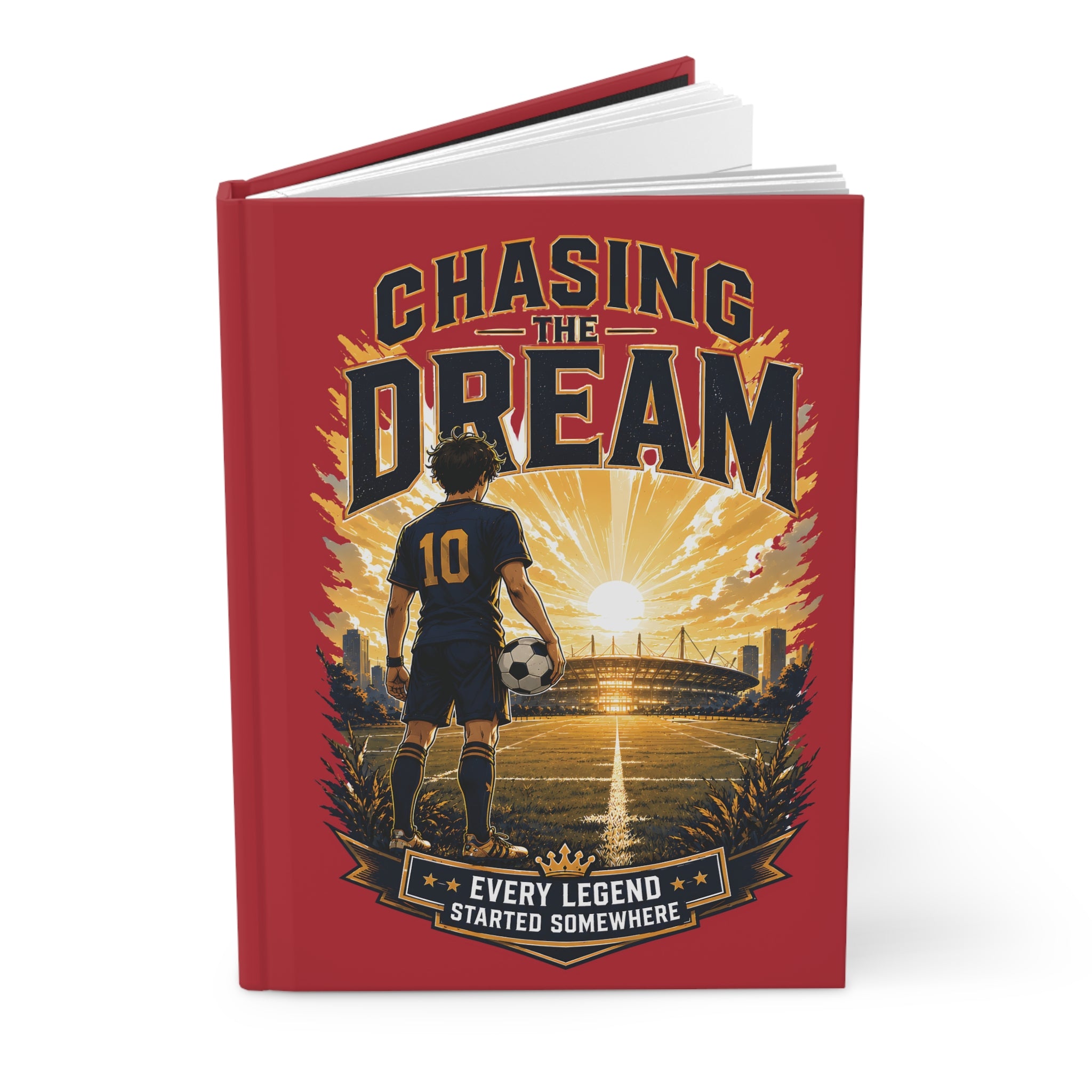 Chasing the Dream Soccer Journal – Personalized Player Number Notebook