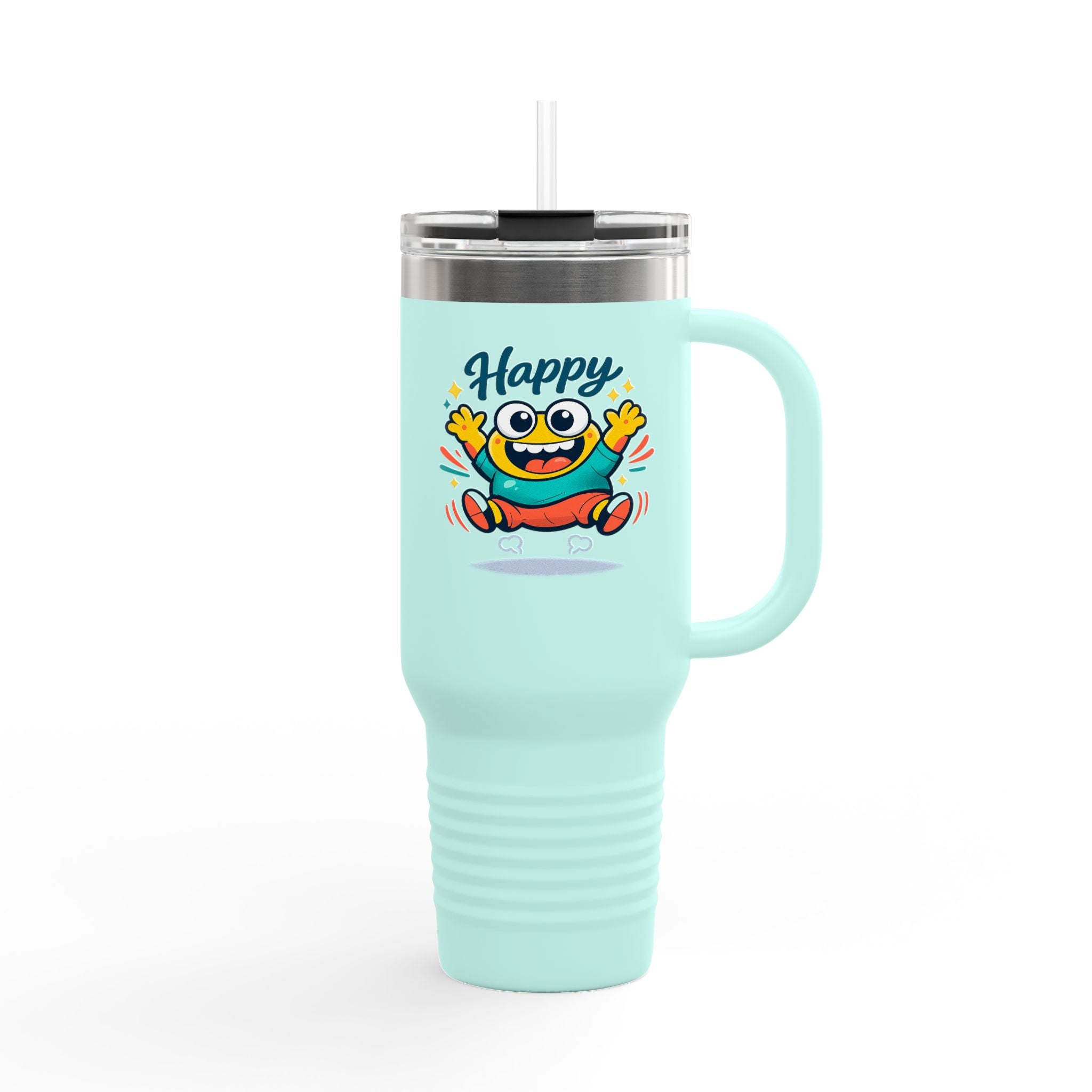 Happy Monster 40oz Insulated Travel Mug