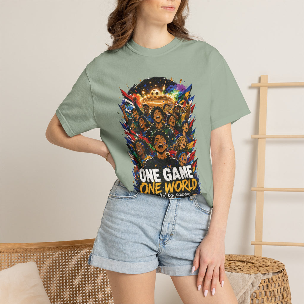 One Game One World Soccer T-Shirt — International Football Fans Graphic Tee