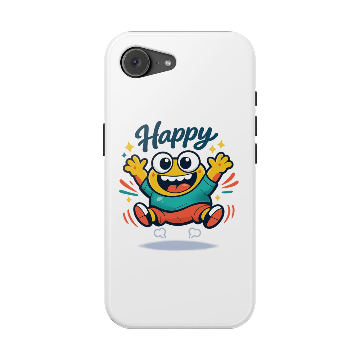 Happy Monster Magnetic Protective Phone Case White