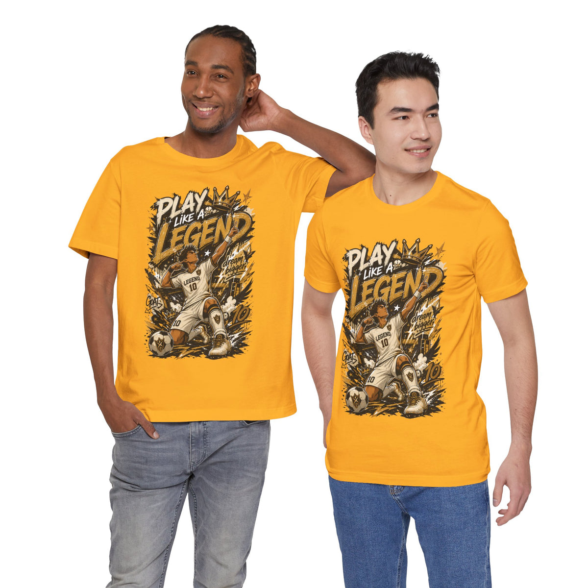 Play Like a Legend Soccer Graphic T Shirt