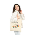Caffeine and Kindness Tote | office humor, coffee fuel cotton canvas