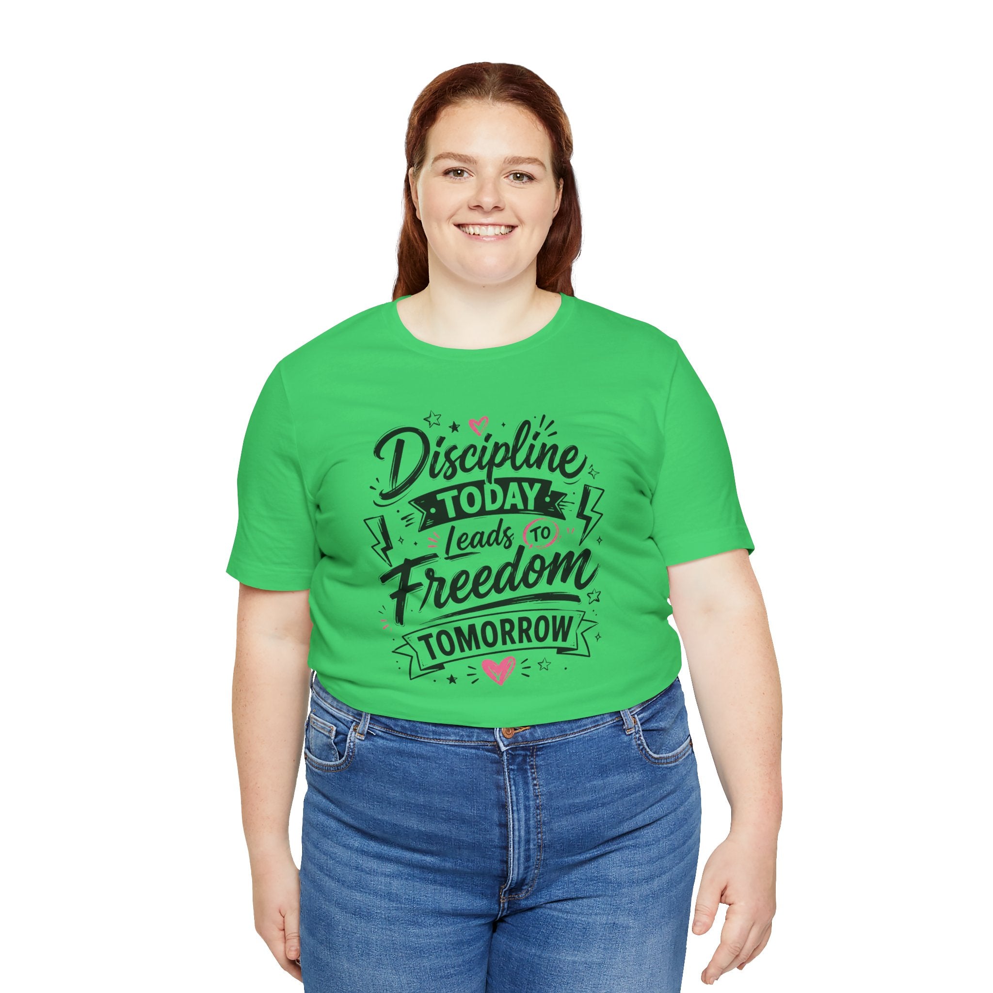 Discipline Today Leads to Freedom Tomorrow Tee — Motivational Fitness T-Shirt