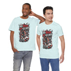 No Risk No Glory Soccer T-Shirt — Dynamic Football Player Graphic Tee