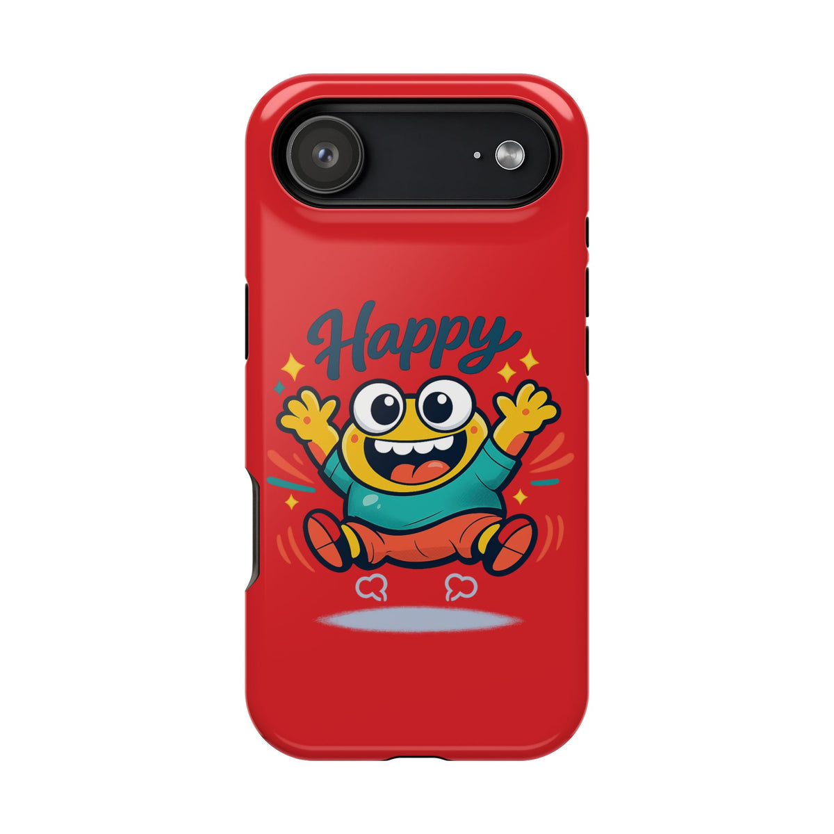 Happy Monster Magnetic Protective Phone Case Red