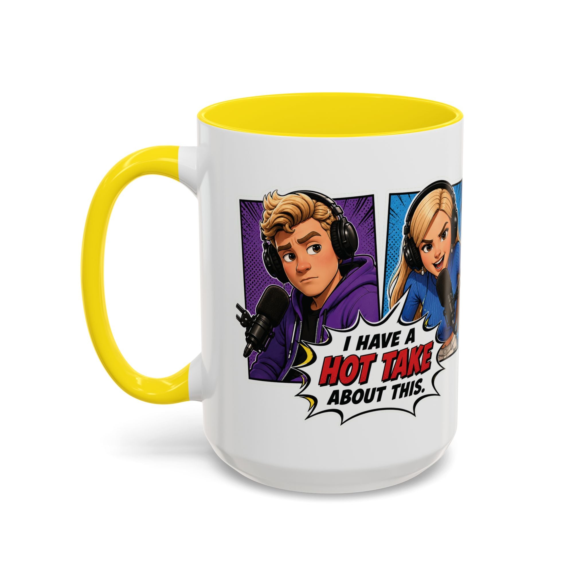 Jake And Emma Hot Take Coffee Mug — "I Have A Hot Take About This" Mug (11/15oz)