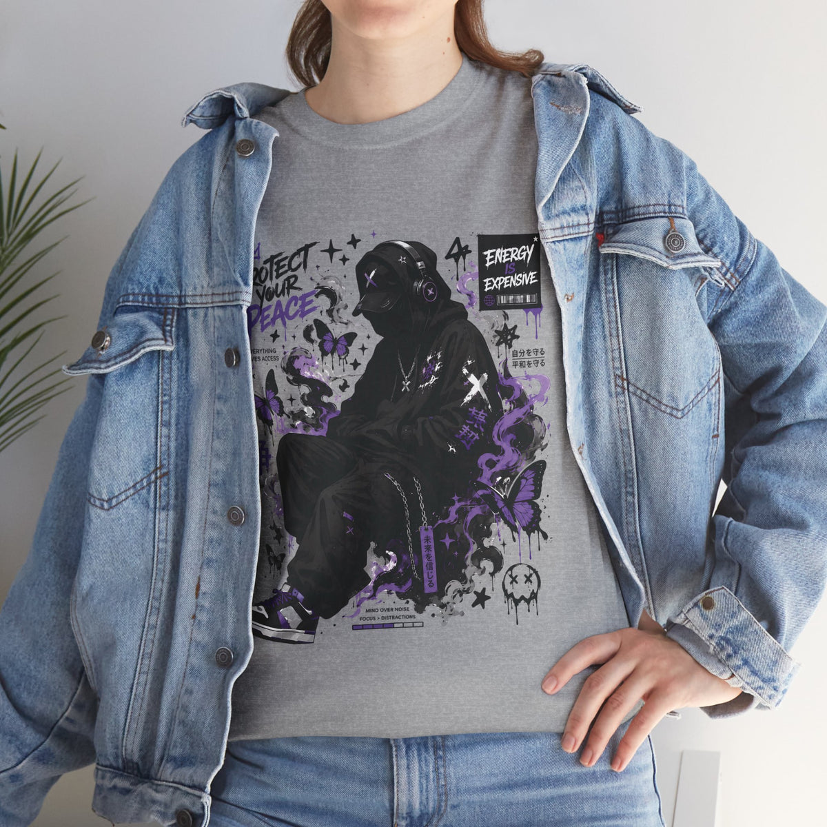 Peacekeeper Anime Graphic T Shirt Purple Streetwear Design