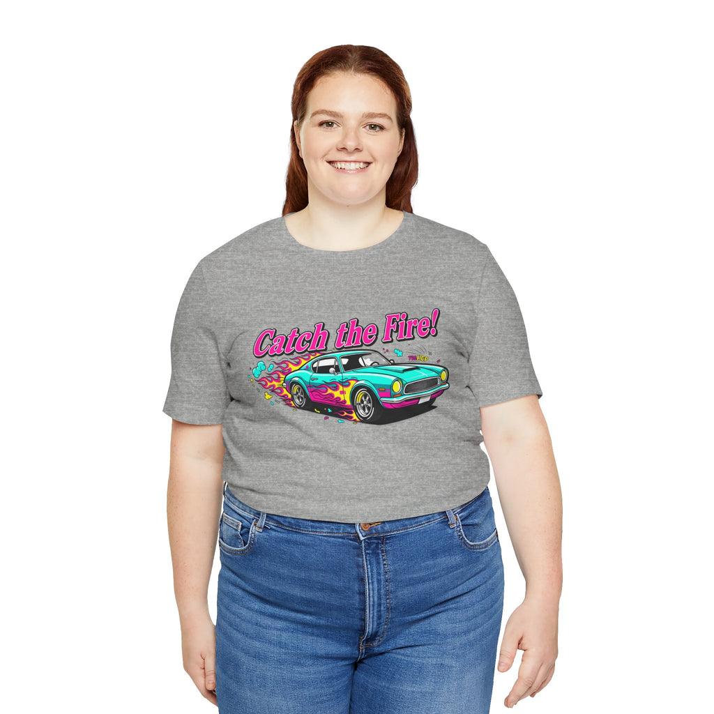 Retro Cartoon Dragster T-Shirt – Vintage Racing Flame Graphic Tee