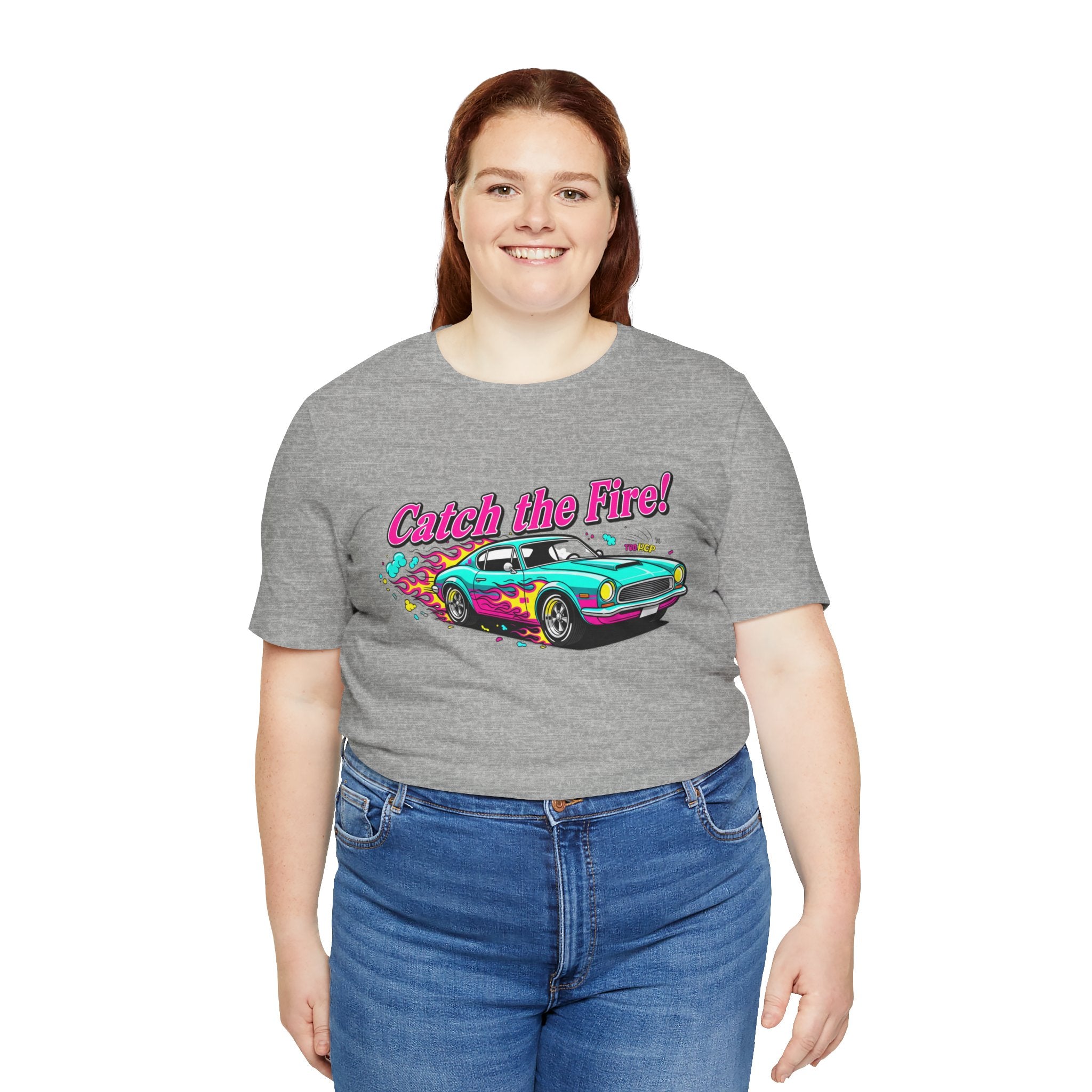 Retro Cartoon Dragster T-Shirt – Vintage Racing Flame Graphic Tee