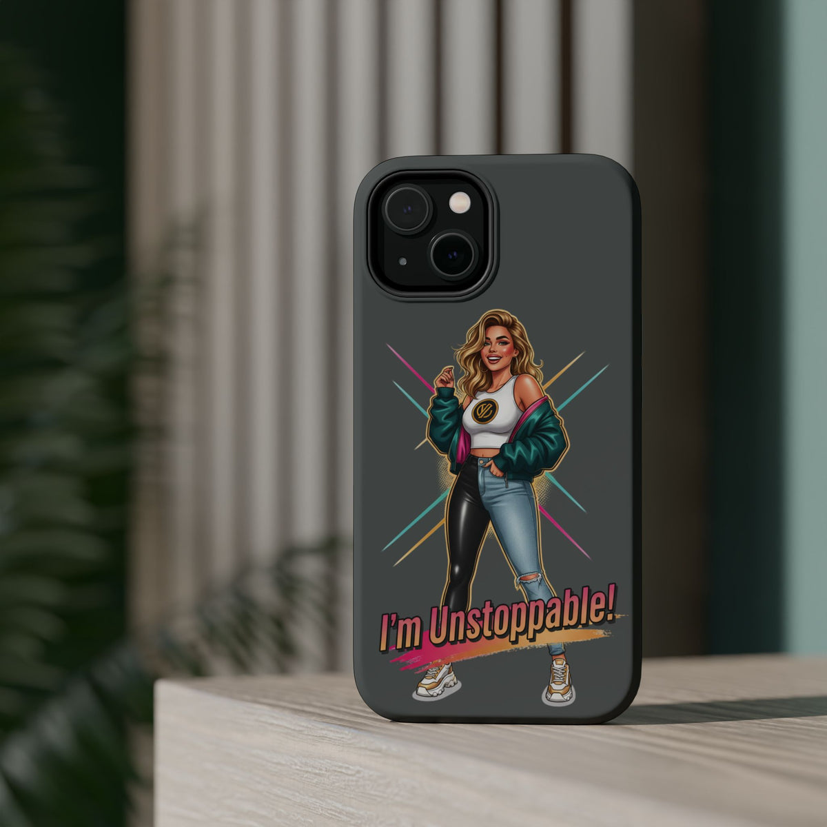 I'm Unstoppable Magnetic Protective Phone Case Gray