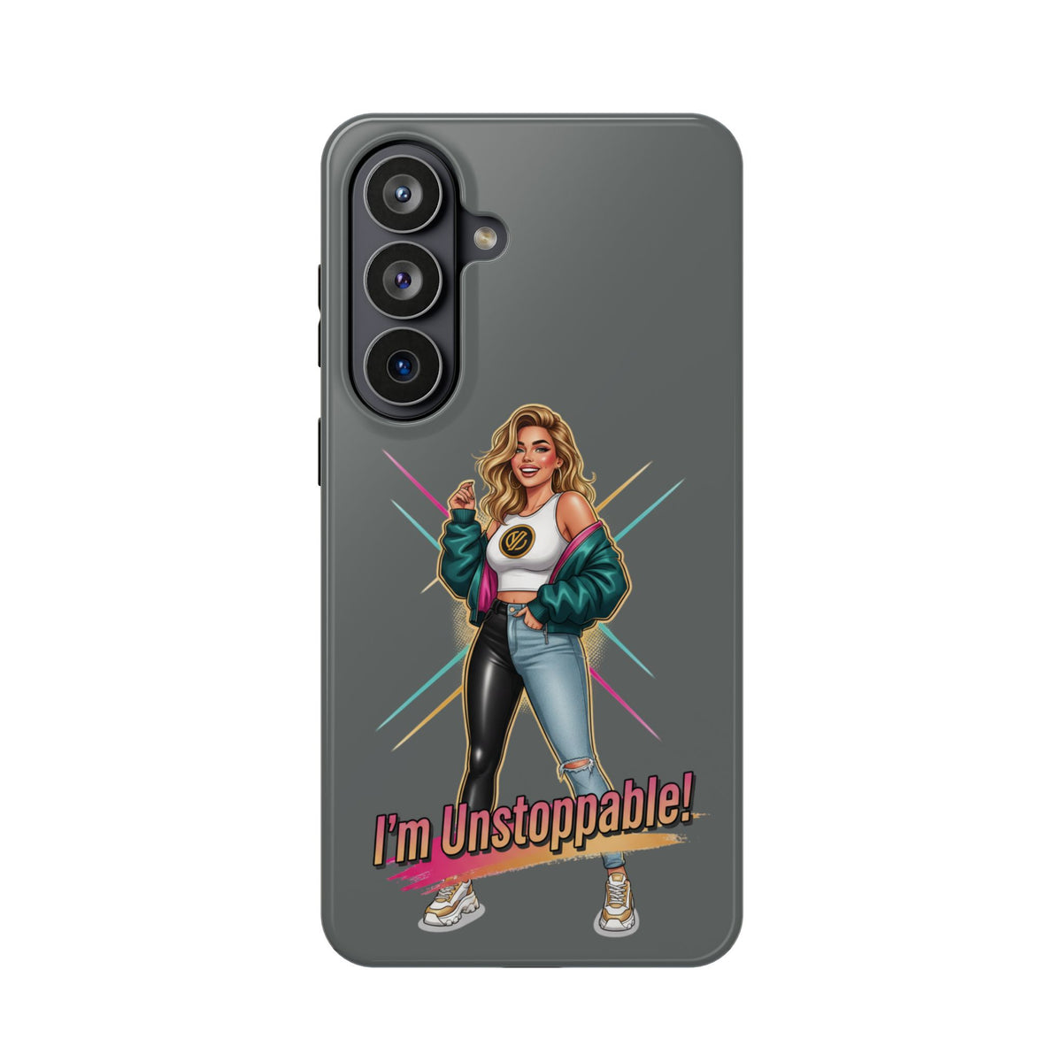 I'm Unstoppable Magnetic Protective Phone Case Gray