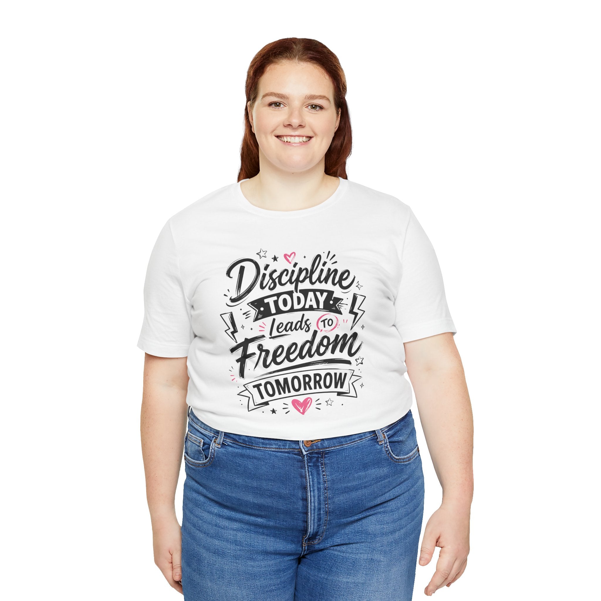 Discipline Today Leads to Freedom Tomorrow Tee — Motivational Fitness T-Shirt