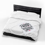 Velveteen Plush Blanket — "Discipline Today Leads to Freedom Tomorrow" Inspirational Throw Blanket