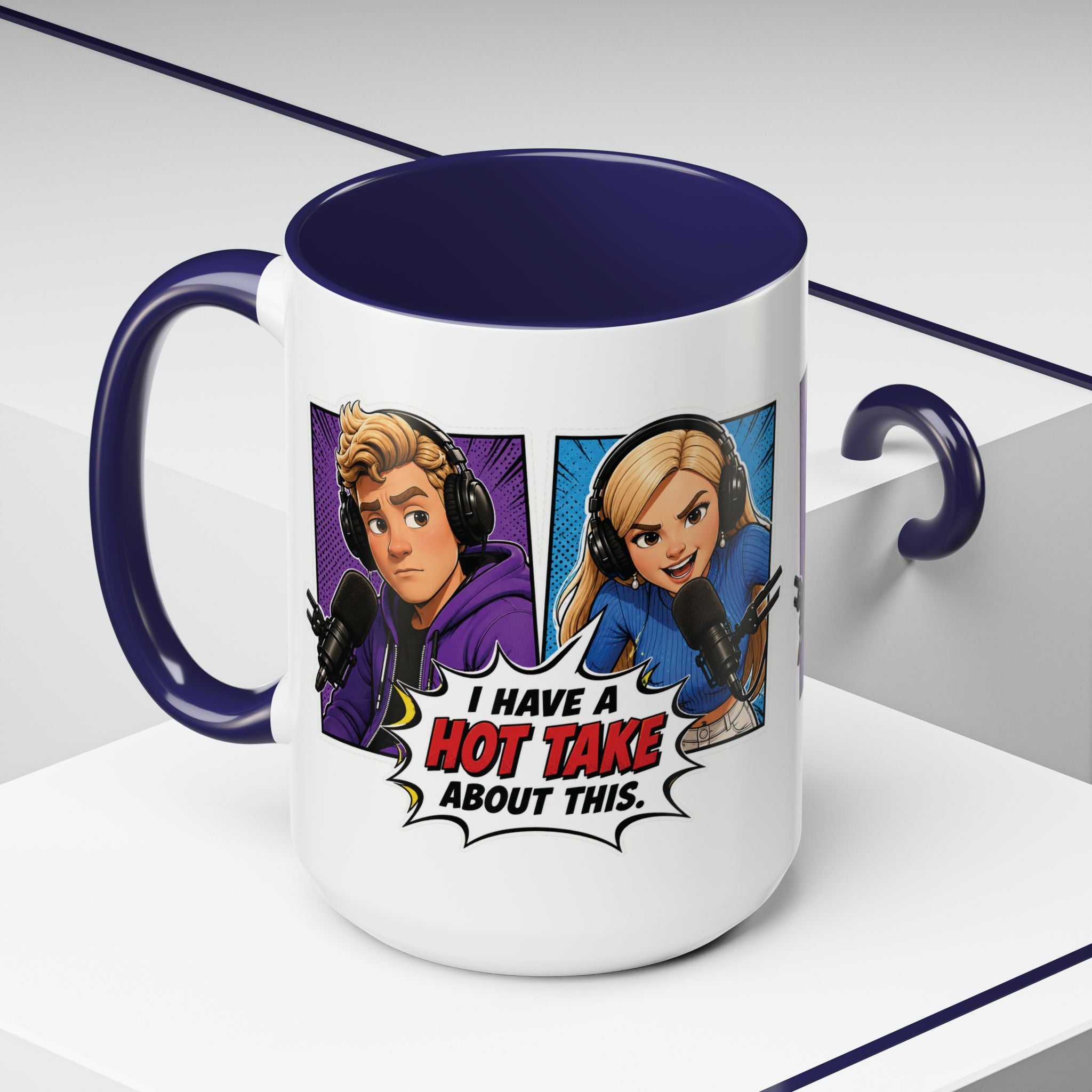 Jake And Emma Hot Take Coffee Mug — "I Have A Hot Take About This" Mug (11/15oz)