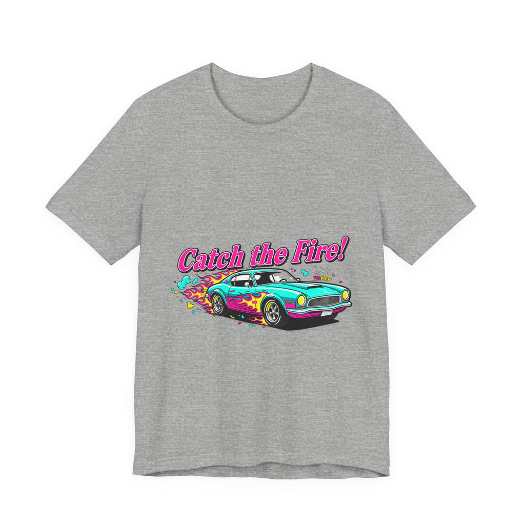 Retro Cartoon Dragster Tee | Vintage Car Illustration, Racing Flame Shirt