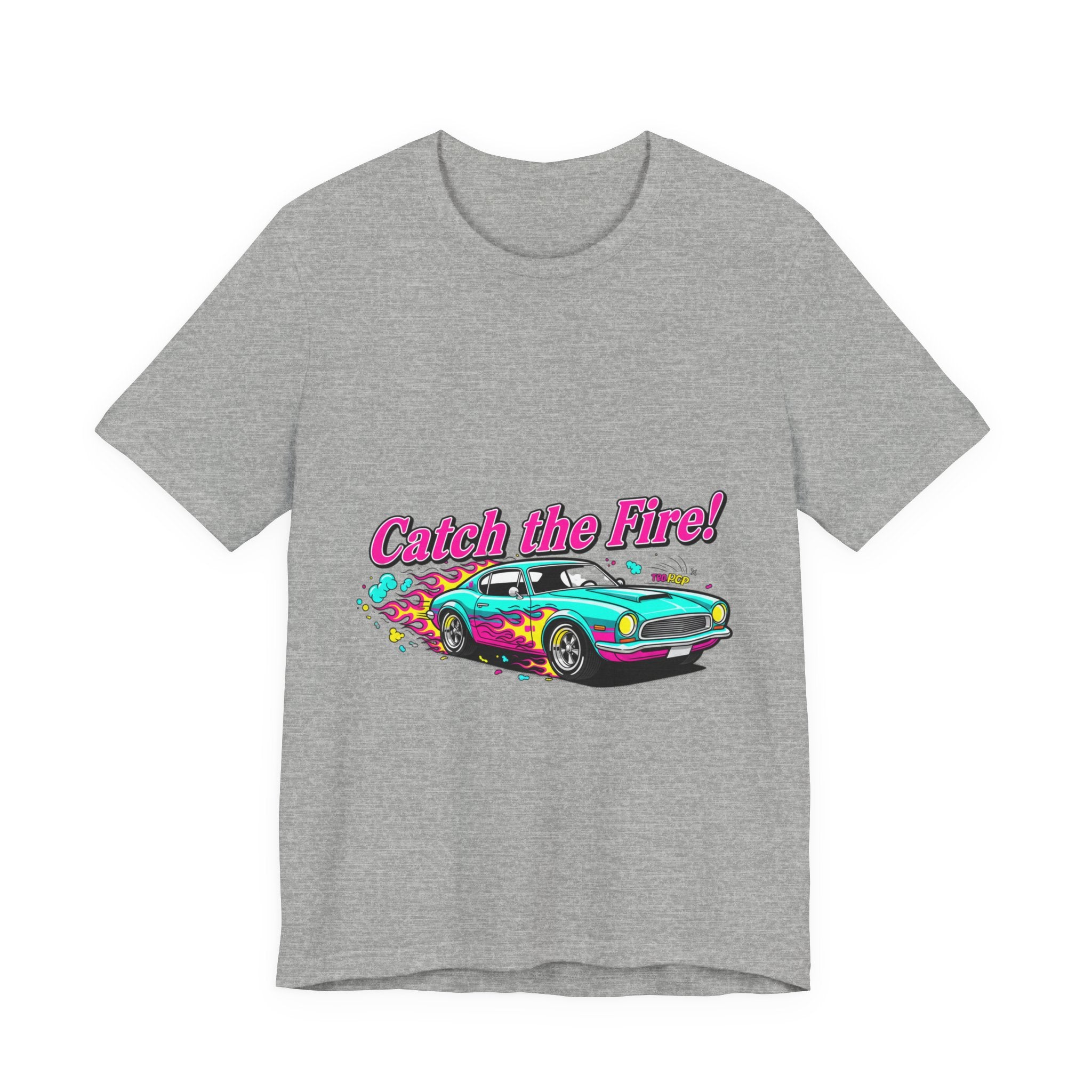 Retro Cartoon Dragster Tee | Vintage Car Illustration, Racing Flame Shirt