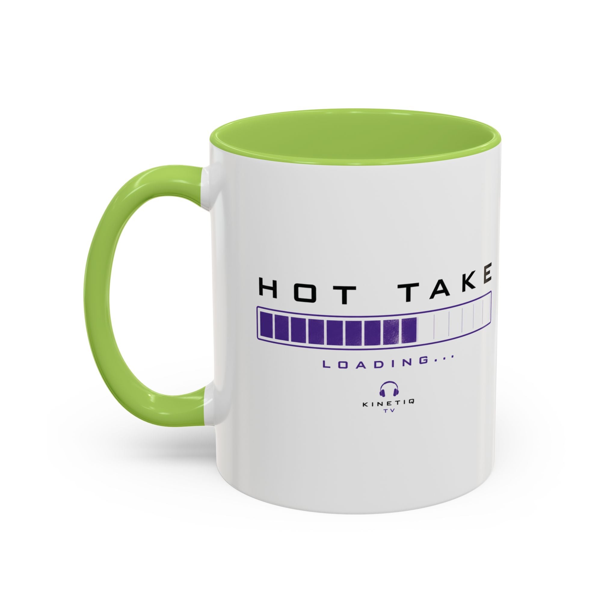 Accent Coffee Mug — "Hot Take Loading" Progress Bar Coffee Mug