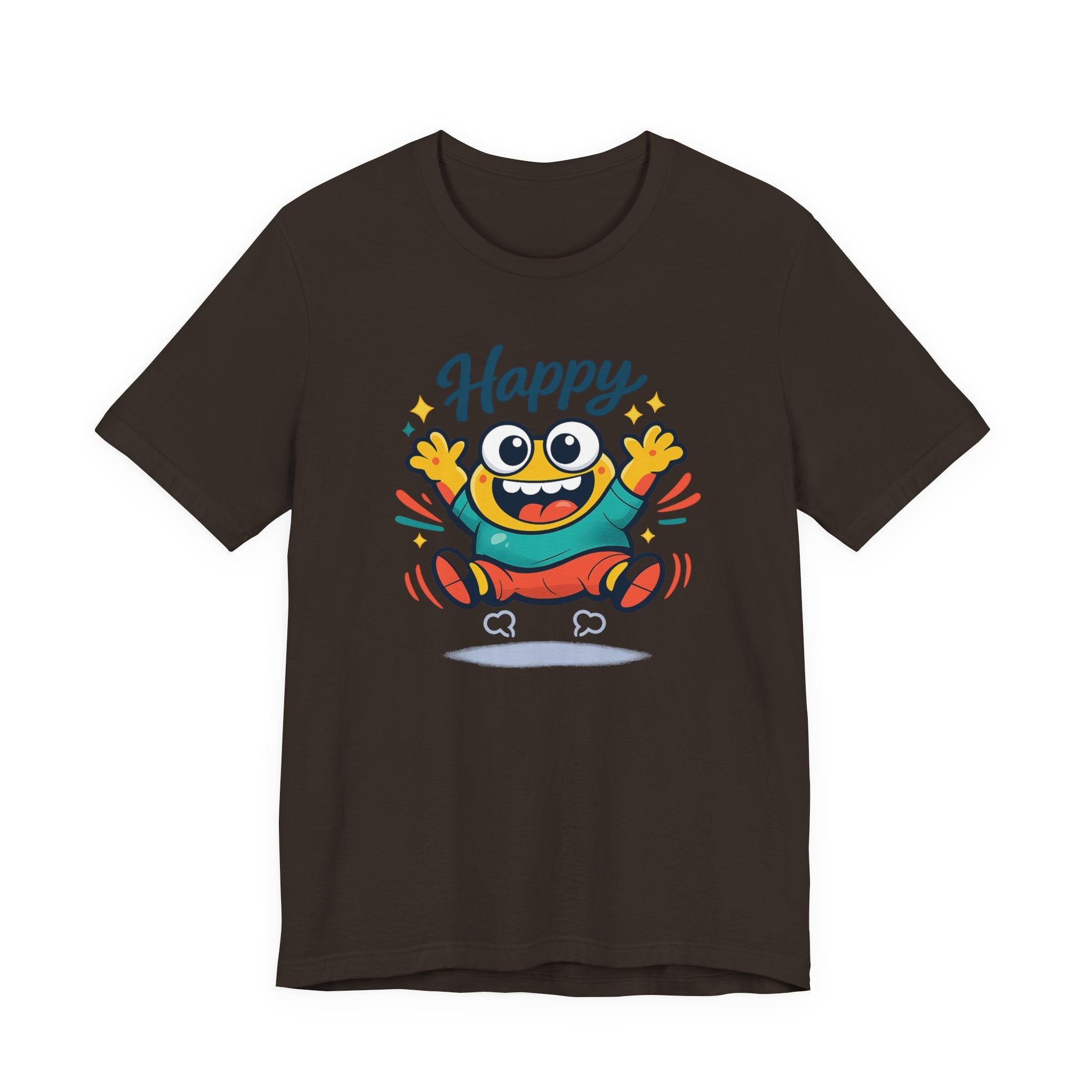 Happy Mood Blob Tee | kawaii minimal, thick outline emoji cartoon