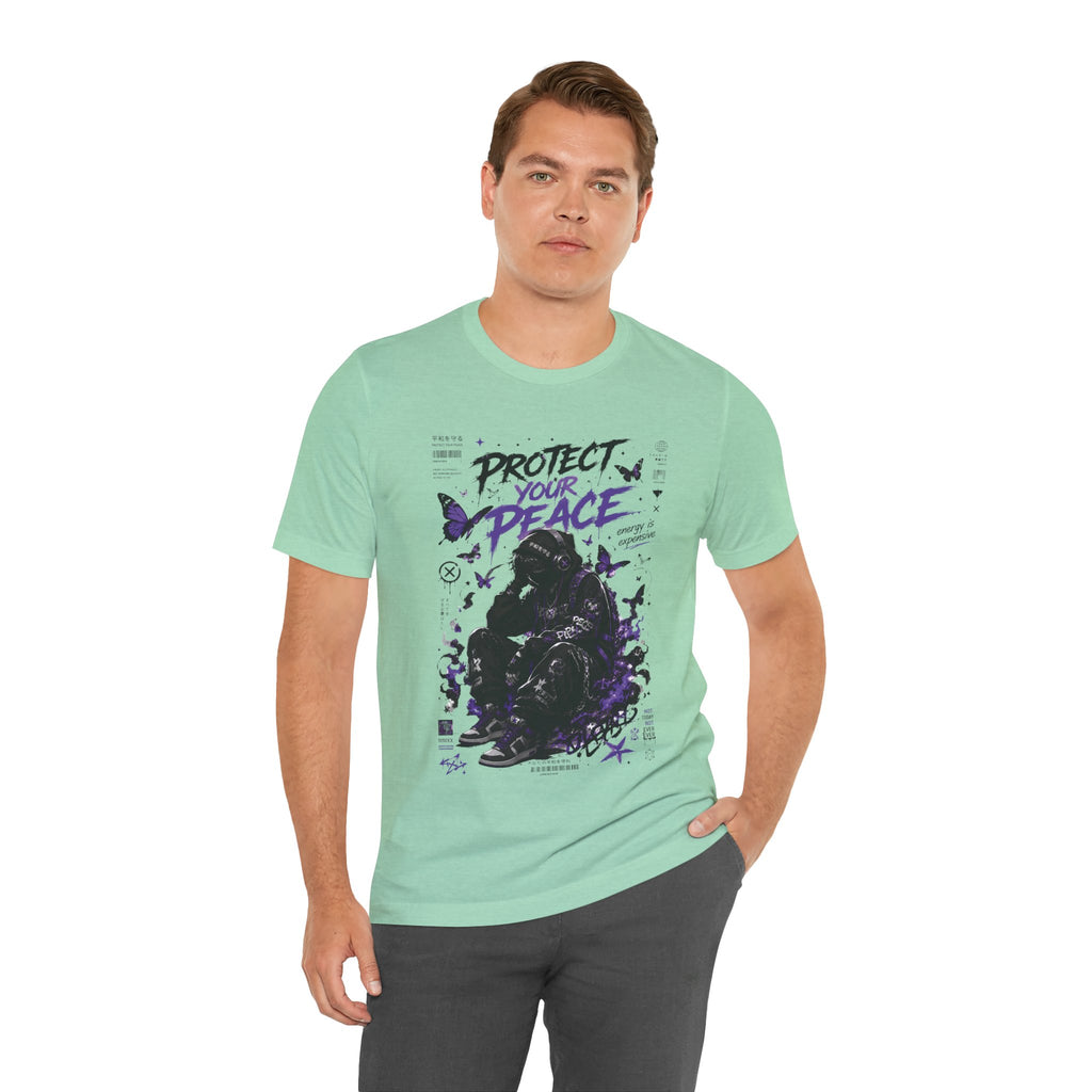 Protect Your Peace Gothic Butterfly Graphic T Shirt