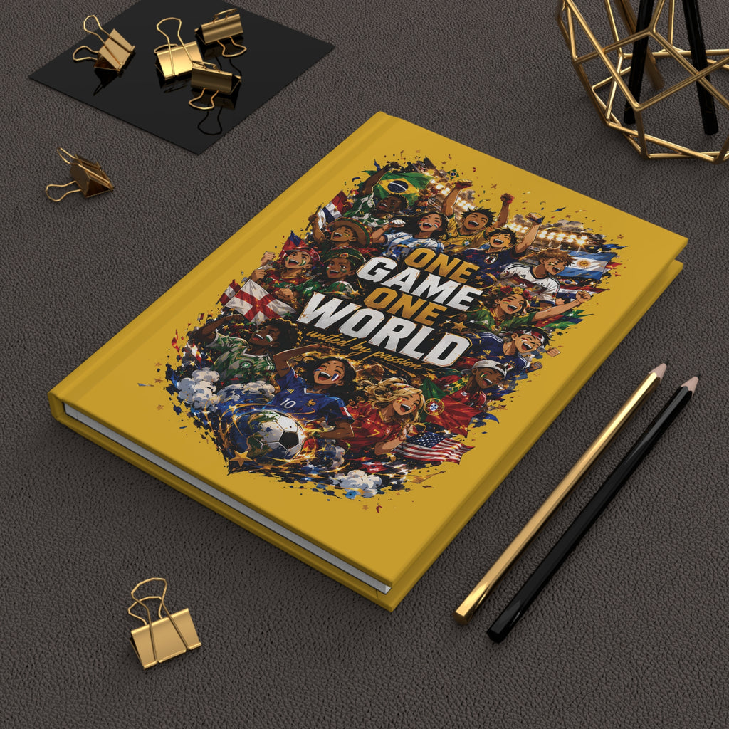 One Game One World Soccer Hardcover Journal – World Cup Fan Notebook